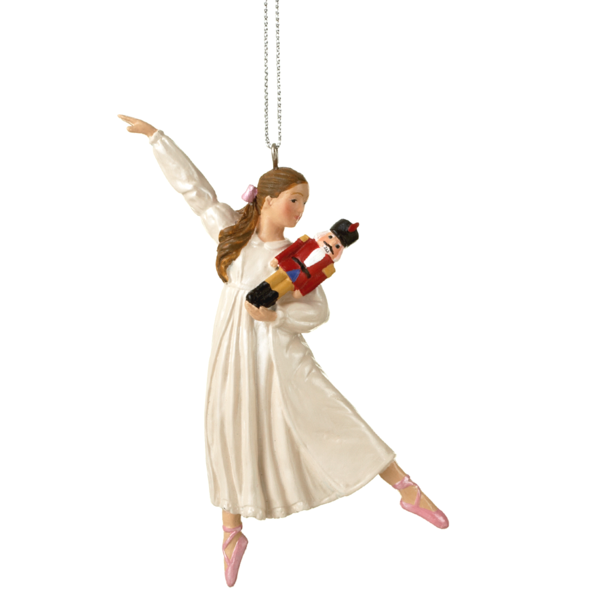 Clara Holding Nutcracker Ornament