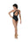 Danznmotion - Adult High Neck Leotard With Sheer Waist