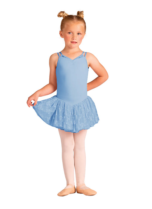 Danznmotion - Kids Moirine Bow Print Dress