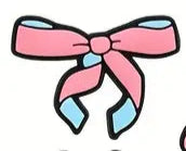 Jibbitz Pink and Blue Bow