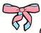 Jibbitz Pink and Blue Bow