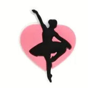 Jibbitz - Ballet Dancer and Pink Heart