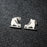 Child's Skate Earrings - Silver