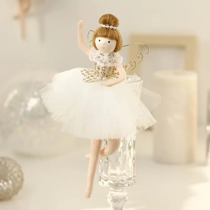 Ballerina Girl Ornament Golden