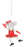 Dancing Mouse Ornament- Red